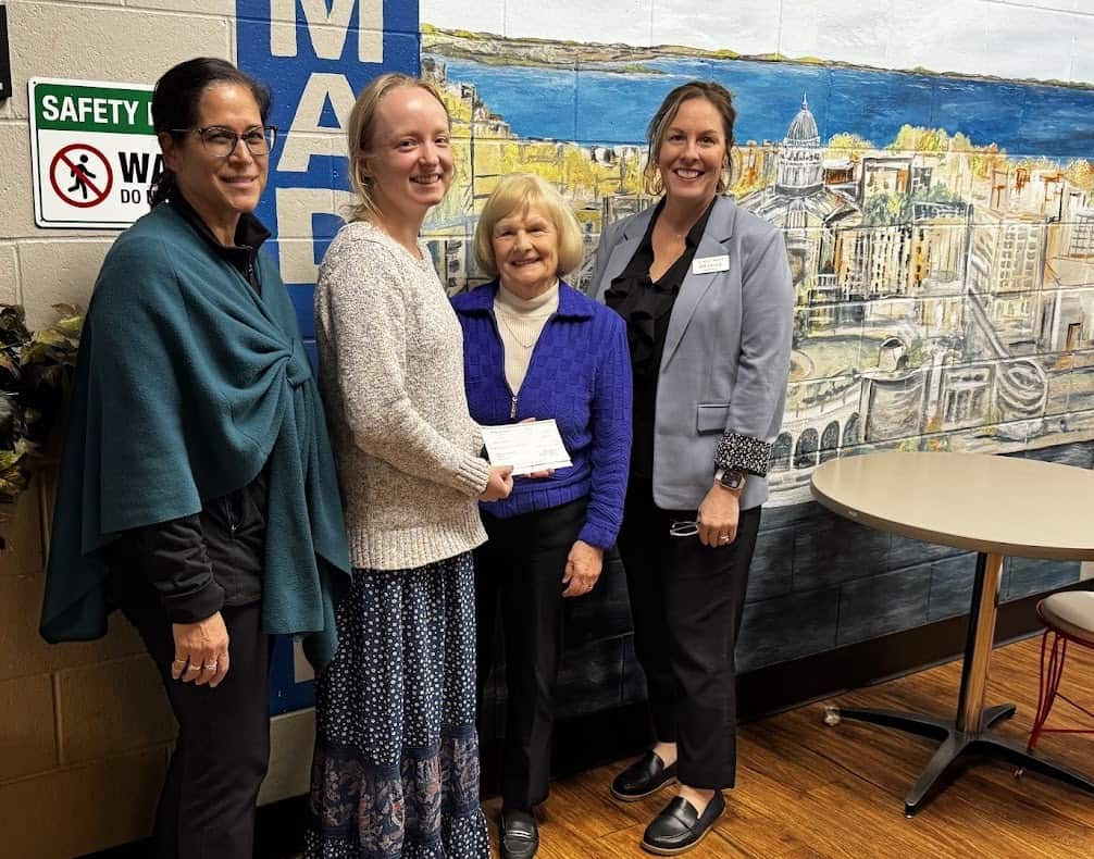 Attic Angel presents check for grant awarded to East Madison Community Center