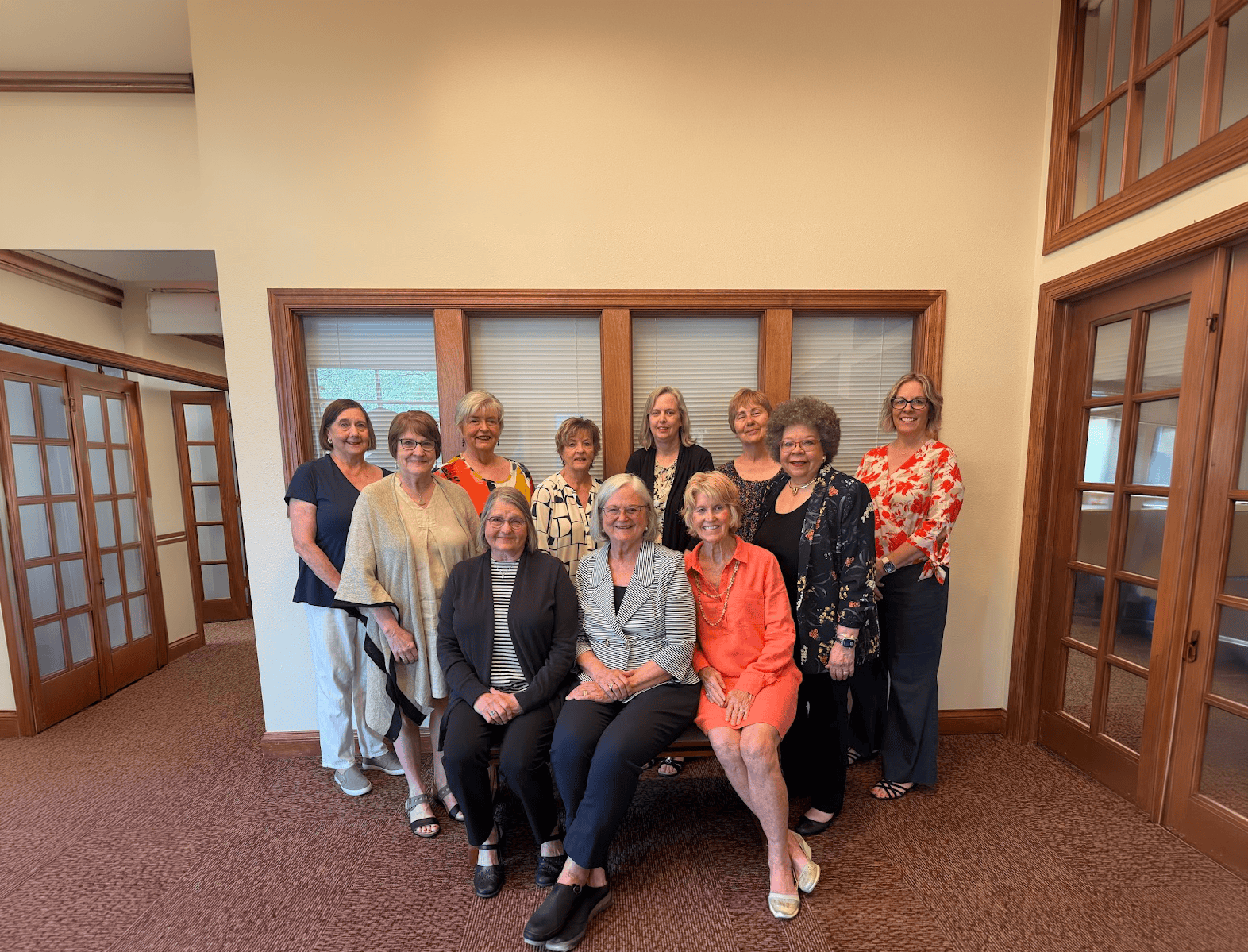 professional women sitting posed